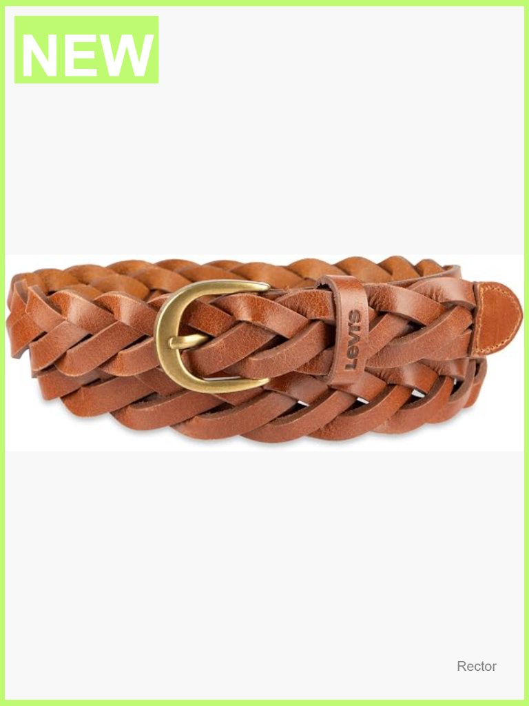 Braided Leather Adjustable Belt For Jeans Dresses